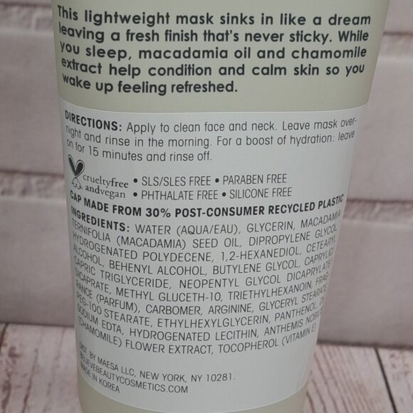 3 Pack Skin Believe Beauty Hydrating Overnight Mask Macadamia +  Chamomile 6oz - Picture 3 of 4